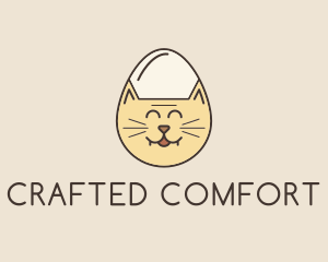 Cat Egg Head logo design