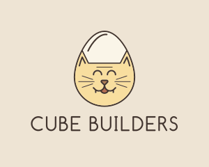 Cat Egg Head logo design