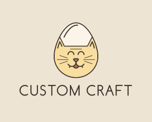 Cat Egg Head logo design