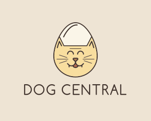 Cat Egg Head logo design