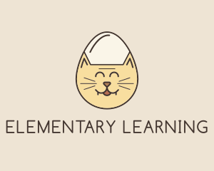 Cat Egg Head logo design