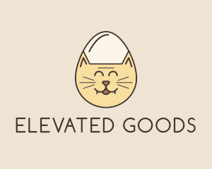 Cat Egg Head logo design