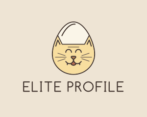 Cat Egg Head logo design