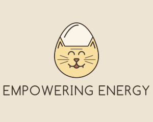 Cat Egg Head logo design