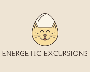 Cat Egg Head logo design