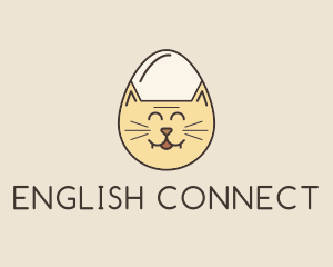 Cat Egg Head logo design