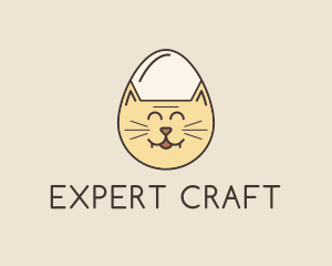 Cat Egg Head logo design