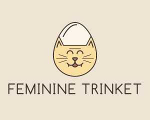 Cat Egg Head logo design