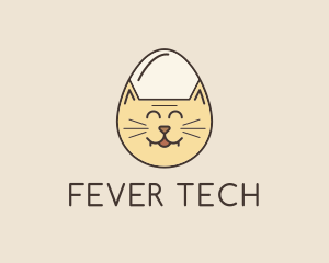 Cat Egg Head logo design