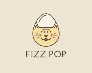 Cat Egg Head logo design