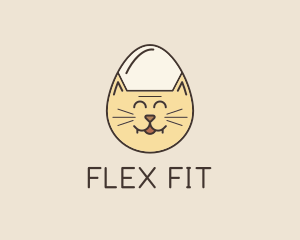 Cat Egg Head logo design