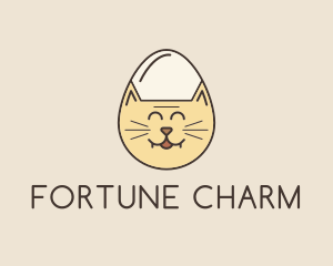 Cat Egg Head logo design