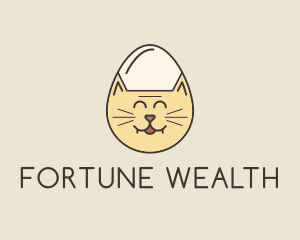 Cat Egg Head logo design