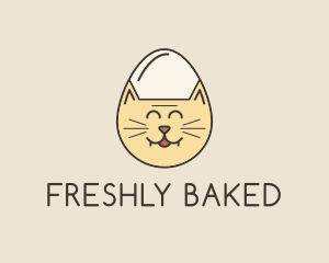 Cat Egg Head logo design