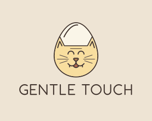 Cat Egg Head logo design