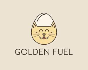 Cat Egg Head logo design