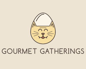 Cat Egg Head logo design