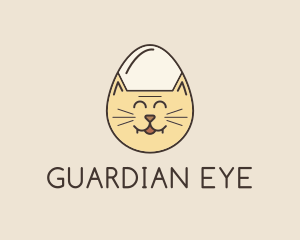 Cat Egg Head logo design