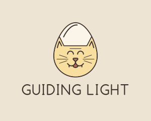 Cat Egg Head logo design