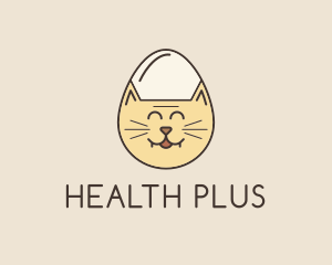 Cat Egg Head logo design