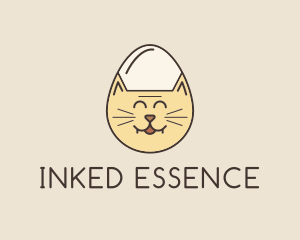 Cat Egg Head logo design