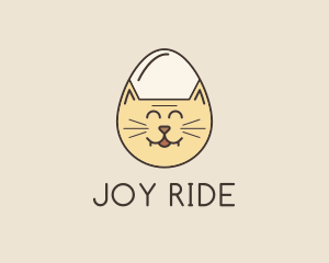 Cat Egg Head logo design