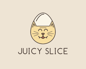 Cat Egg Head logo design