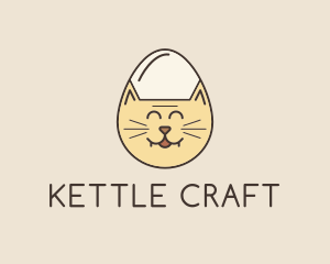 Cat Egg Head logo design