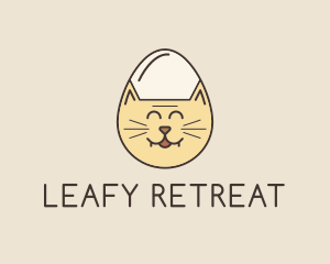 Cat Egg Head logo design