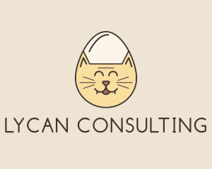 Cat Egg Head logo design