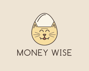 Cat Egg Head logo design