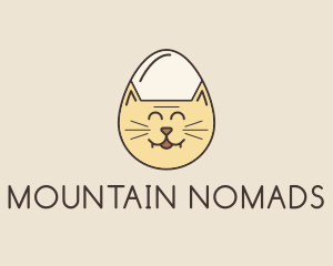 Cat Egg Head logo design