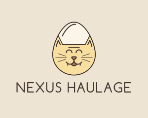 Cat Egg Head logo design