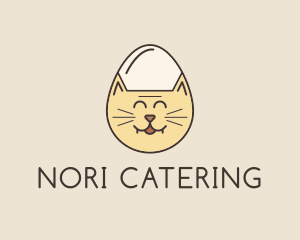 Cat Egg Head logo design