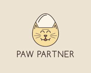 Cat Egg Head logo design