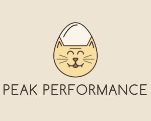 Cat Egg Head logo design