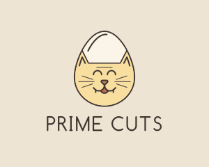 Cat Egg Head logo design