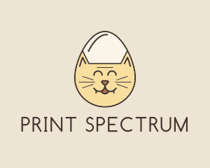 Cat Egg Head logo design