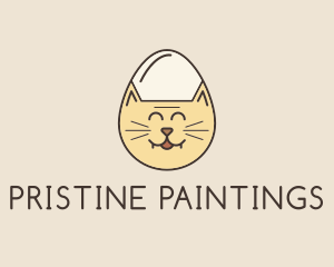 Cat Egg Head logo design