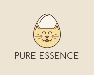 Cat Egg Head logo design