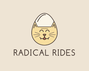 Cat Egg Head logo design