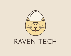 Cat Egg Head logo design