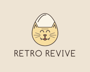 Cat Egg Head logo design