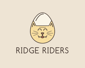 Cat Egg Head logo design