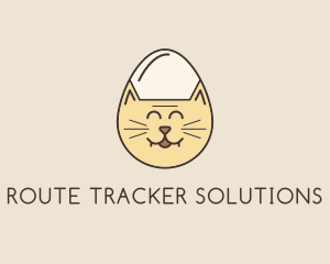 Cat Egg Head logo design