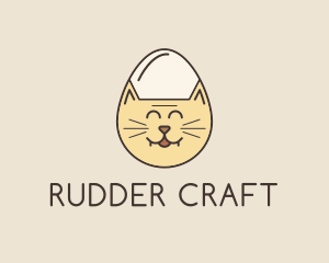 Cat Egg Head logo design