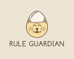 Cat Egg Head logo design