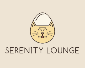 Cat Egg Head logo design