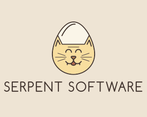 Cat Egg Head logo design