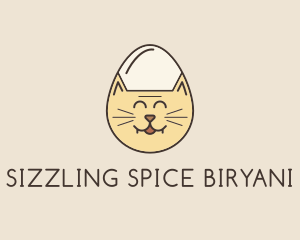 Cat Egg Head logo design